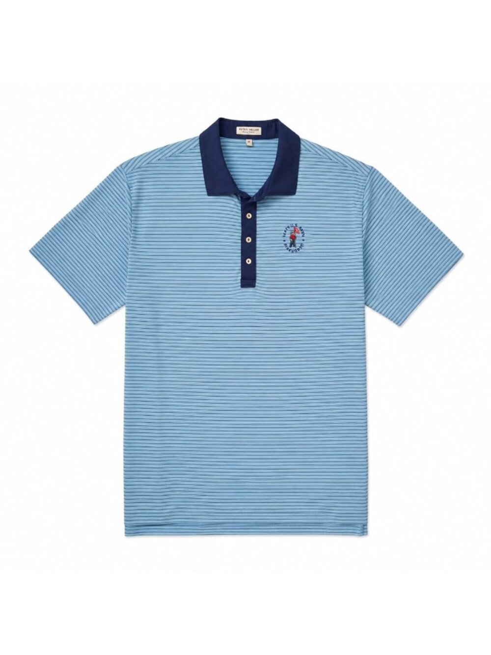 Peter Millar Summer Comfort Polo U.S Open Pinehurst Golf Shirt Blue XL
